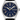 Mens Seiko Watch with Black Band and Blue Dial
