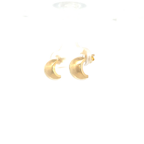 14K Yellow Gold J-Hoop Earrings