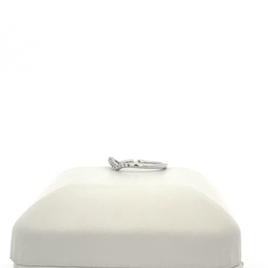 14k White Gold Band with .20ctw Round Diamonds