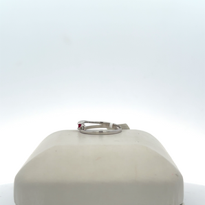 10k White Gold Ruby Ring