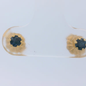 3mm Genuine Sapphire Stud Earrings