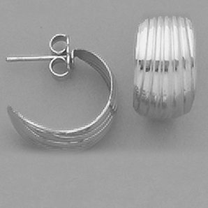 Silver and Gold Plated Earring