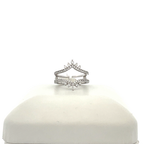 Lady's 14k White Gold Band Insert with .53ctw Round Diamonds