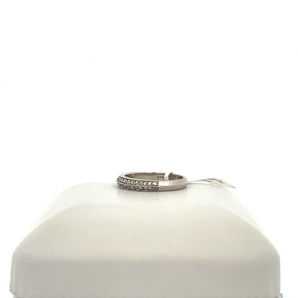 14k White Gold Band with .28ctw Round Diamonds