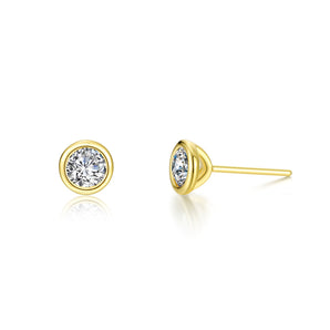 Silver and Gold Plated Earring