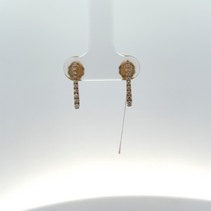 14k Yellow Gold Graduated Earrings