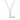 Block 'L' Initial Diamond Pendant