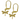 Gold Plated Dragonfly Leverback Earrings