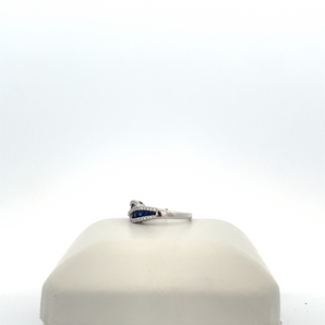 White Sapphire 14 Karat Ring