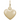 Gold Plated Puffed Heart Charm