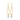 Silver and Gold Plated Earring