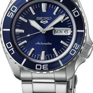 Gents Seiko 5 Sports Stainless Steel Automatic with Blue Dial