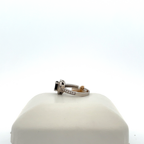 14k White Gold Black Onyx Ring