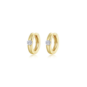 Silver and Gold Plated Earring