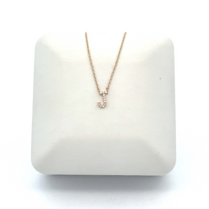 Lady's 10k Yellow Gold J Necklace