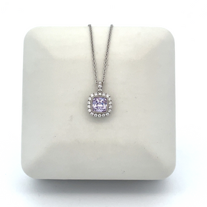 Sterling Silver Birthstone Necklace - June