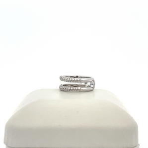 Lady's 14k White Gold Band Insert with .95ctw Round Diamonds
