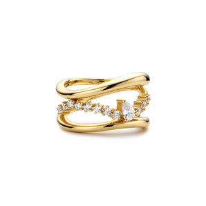 Silver and Gold Plated Ring