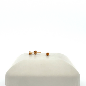Kid's Stud Birthstone Earrings - Citrine
