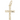 Gold Plated Small Flared Cross Charm