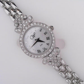 Silver Weber Watch with Diamonds